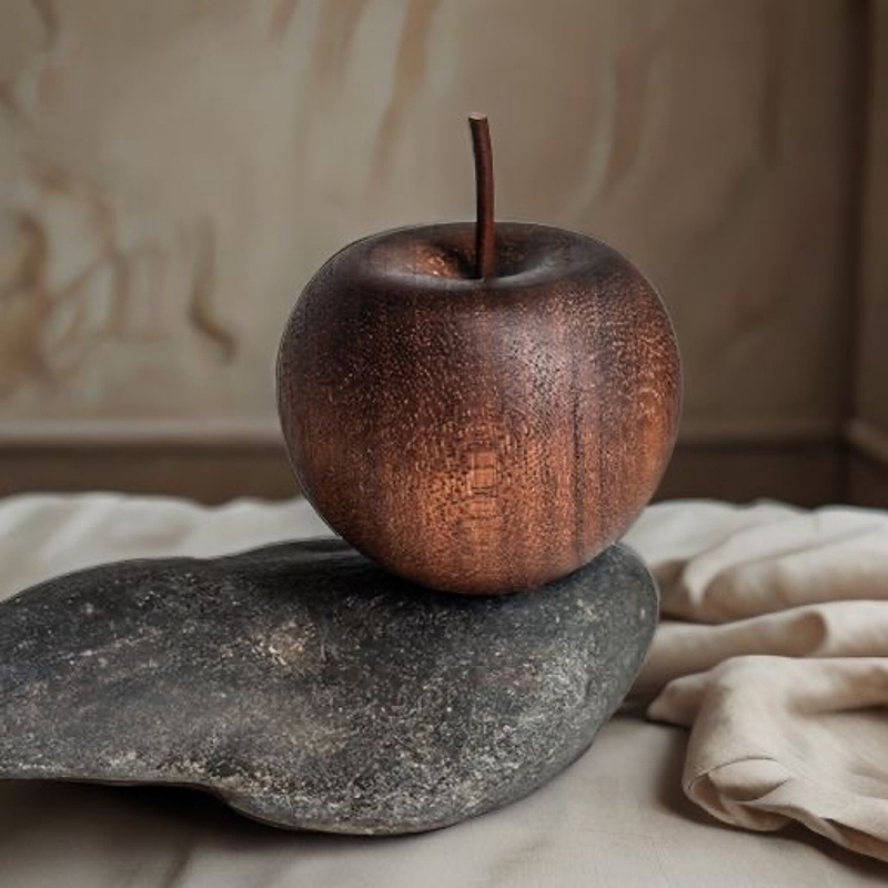 Home Fragrance Oils For Diffusers - 1PCS Of Wooden Apple Shaped Essential
