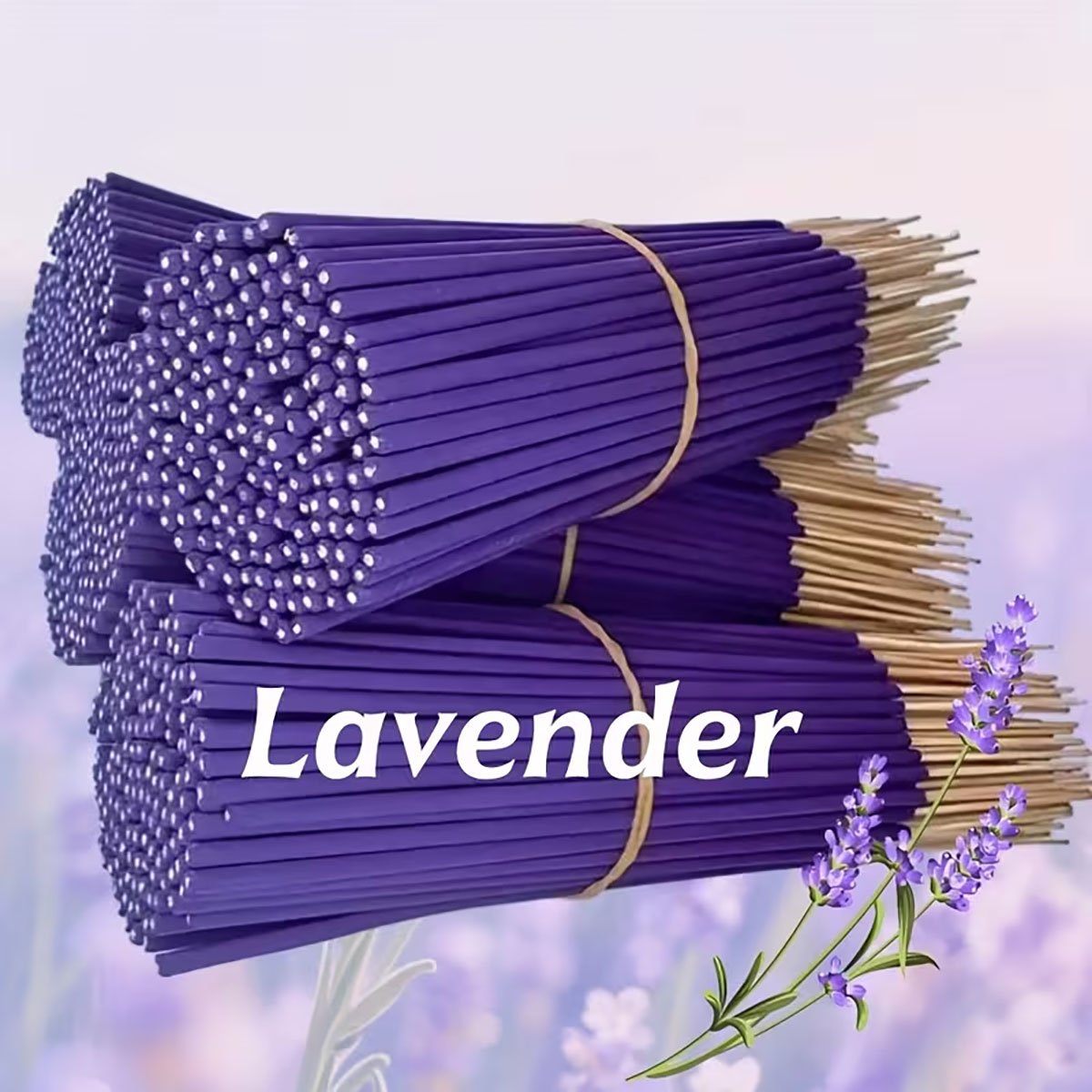 Home Fragrance Lavender - Lavender Premium Aromatherapy Incense Sticks, 8.66