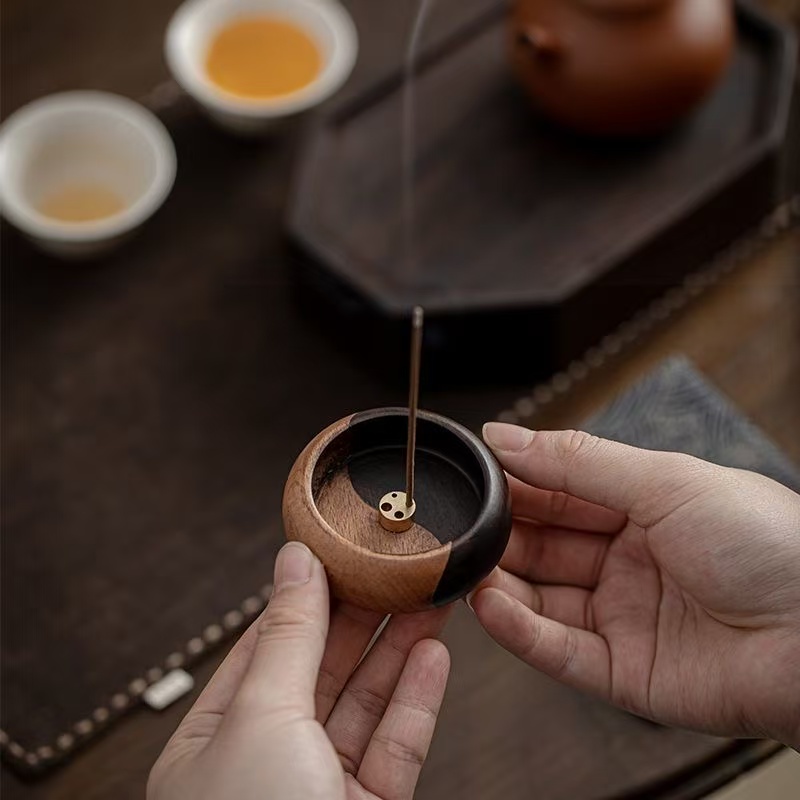 Shop Home Fragrance - Solid Wood Tai Chi Incense Insert