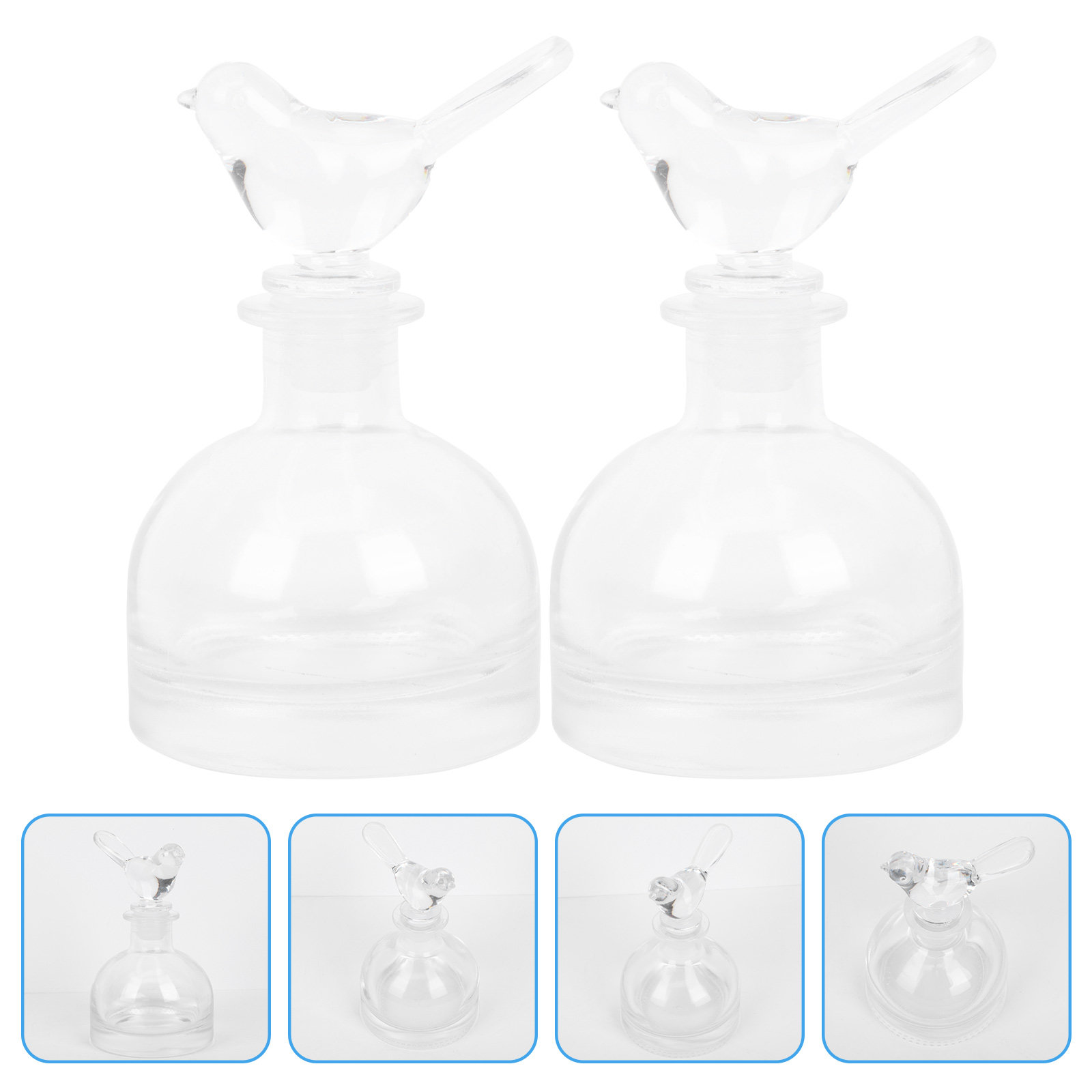 2Pcs Glass Perfume Bottles Pre - огляд і ціна Home Fragrance Us