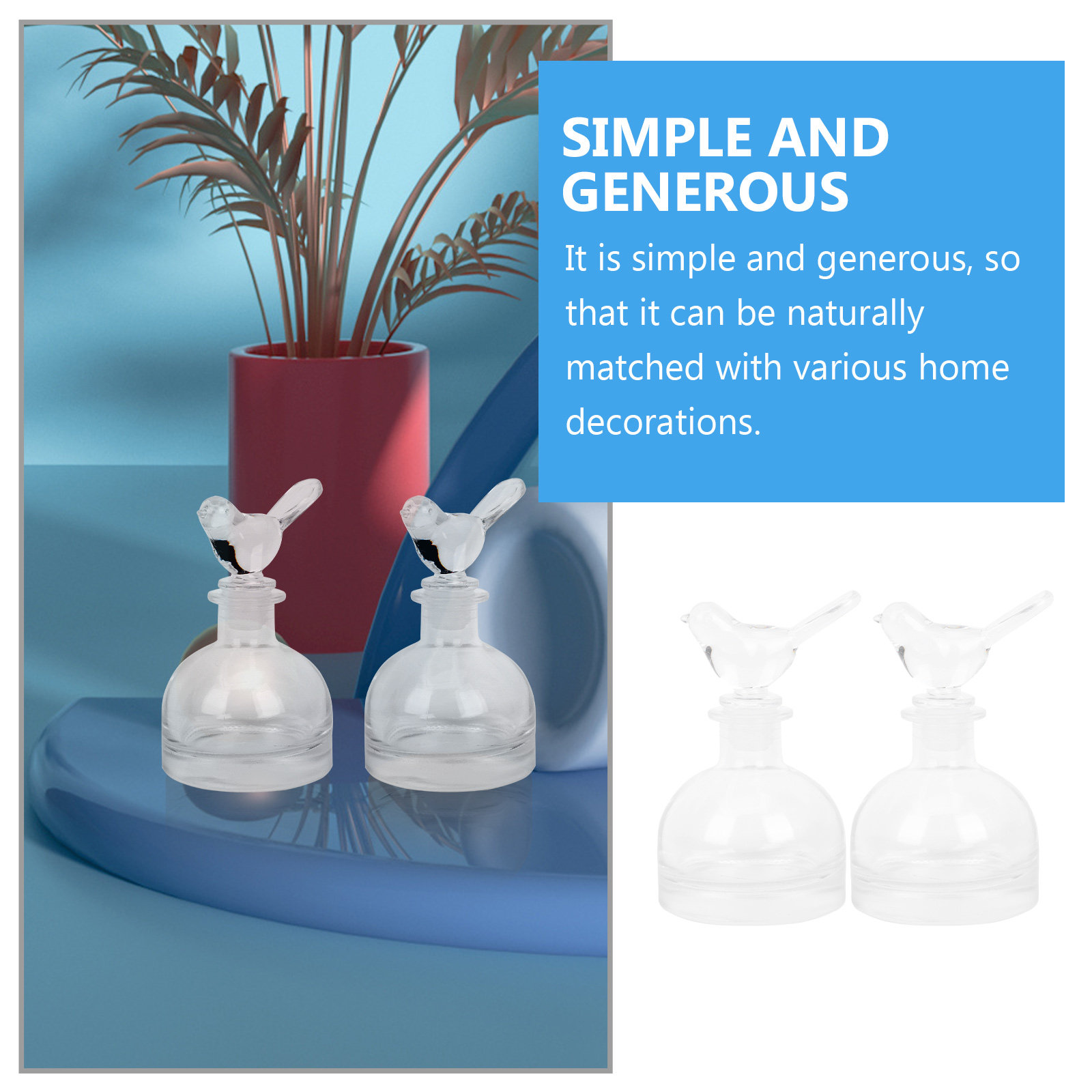 2Pcs Glass Perfume Bottles Pre - огляд і ціна Home Fragrance Us