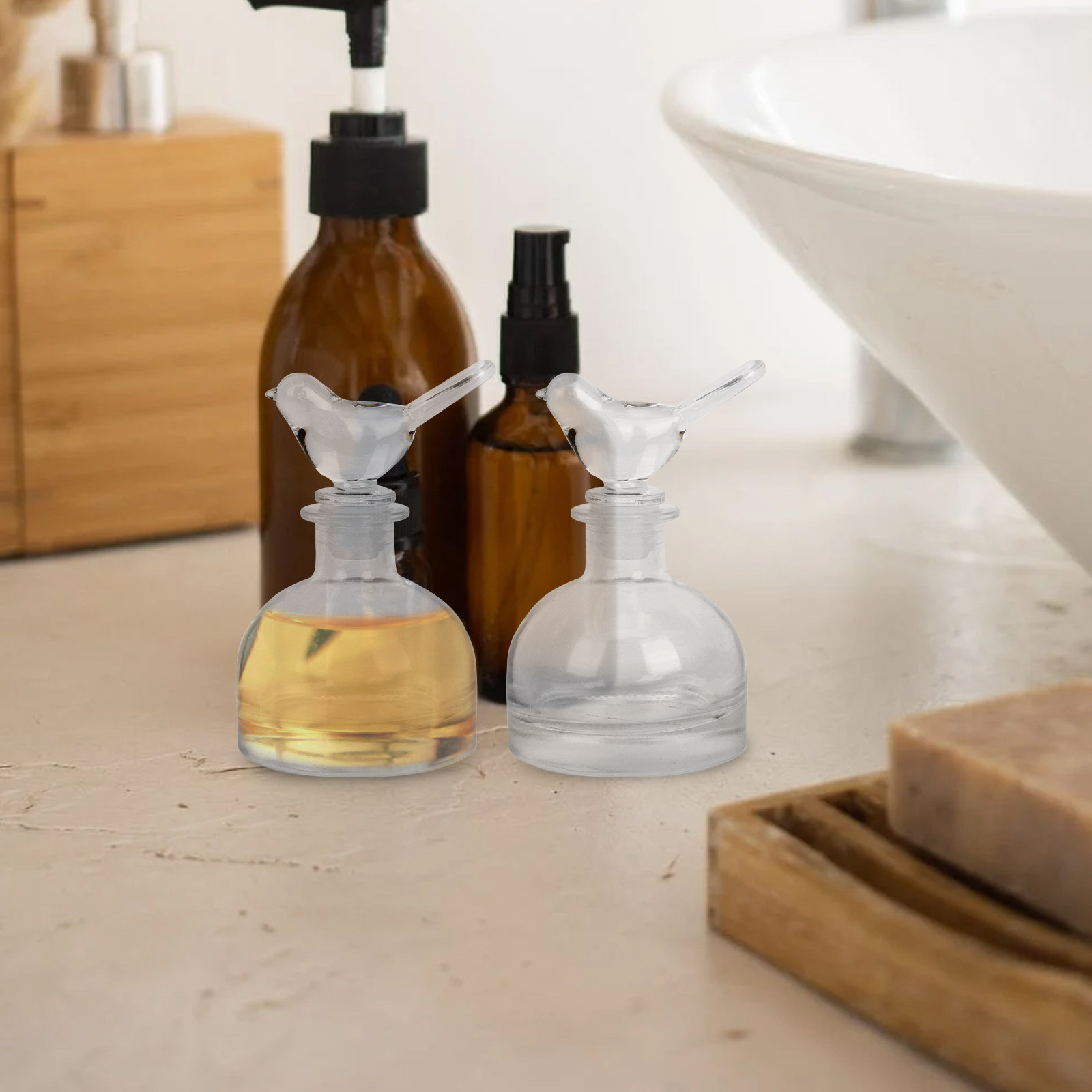 2Pcs Glass Perfume Bottles Pre - огляд і ціна Home Fragrance Us