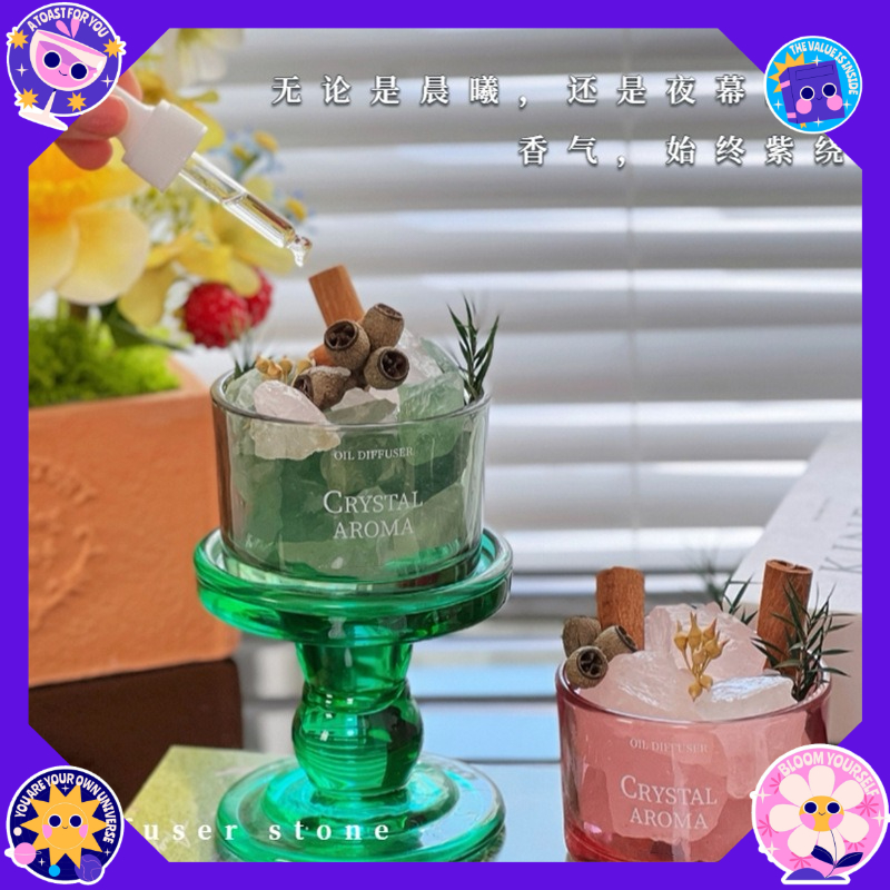 Natural Crystal, Raw Stone, Di - огляд і ціна Home Fragrance Lavender