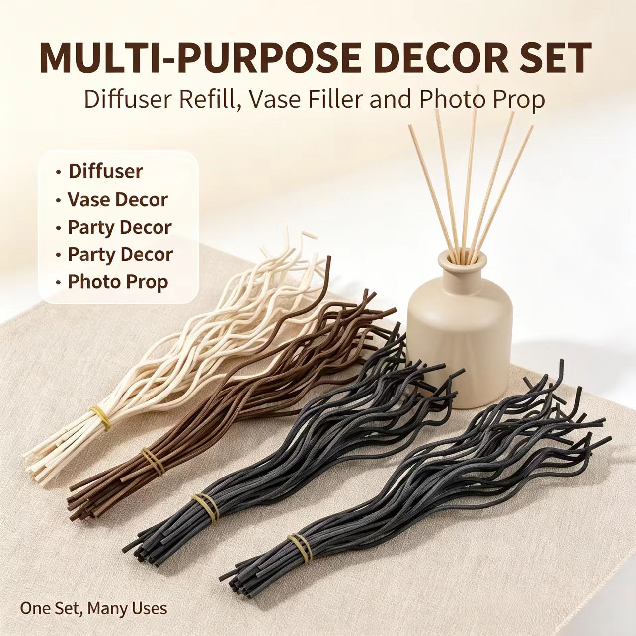 20Pcs Long Wavy Rattan Reed Di - огляд і ціна Home Fragrance Collection