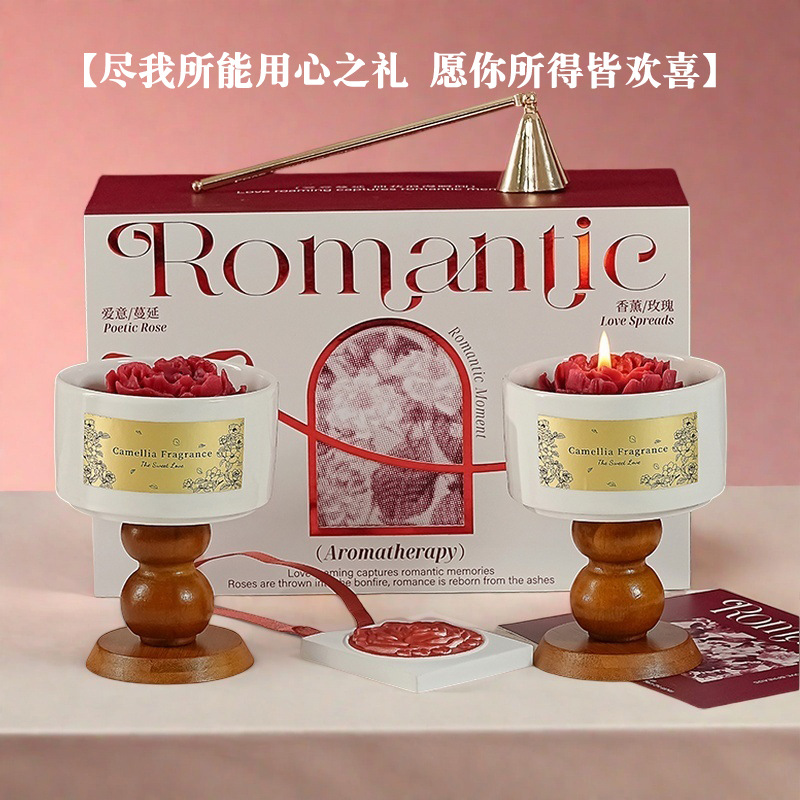High-end Camellia Scented Cand - огляд і ціна Home Fragrance Set Gift